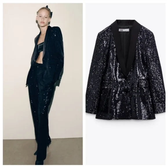 Zara | Jackets & Coats | Nwt Zara Limited Edition Sequin